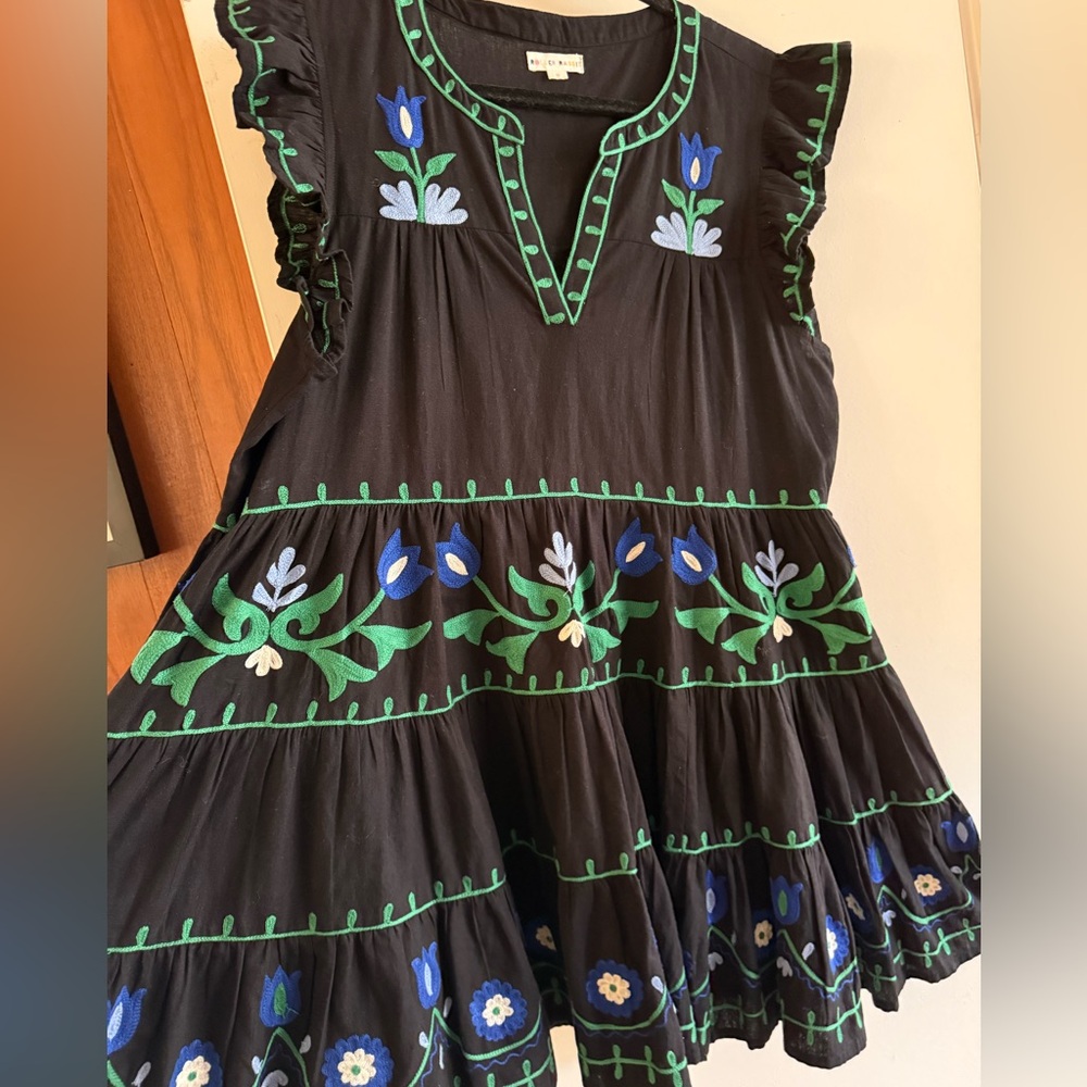 Anthropologie Roller Rabbit Embroidered Dress - Picture 4 of 6